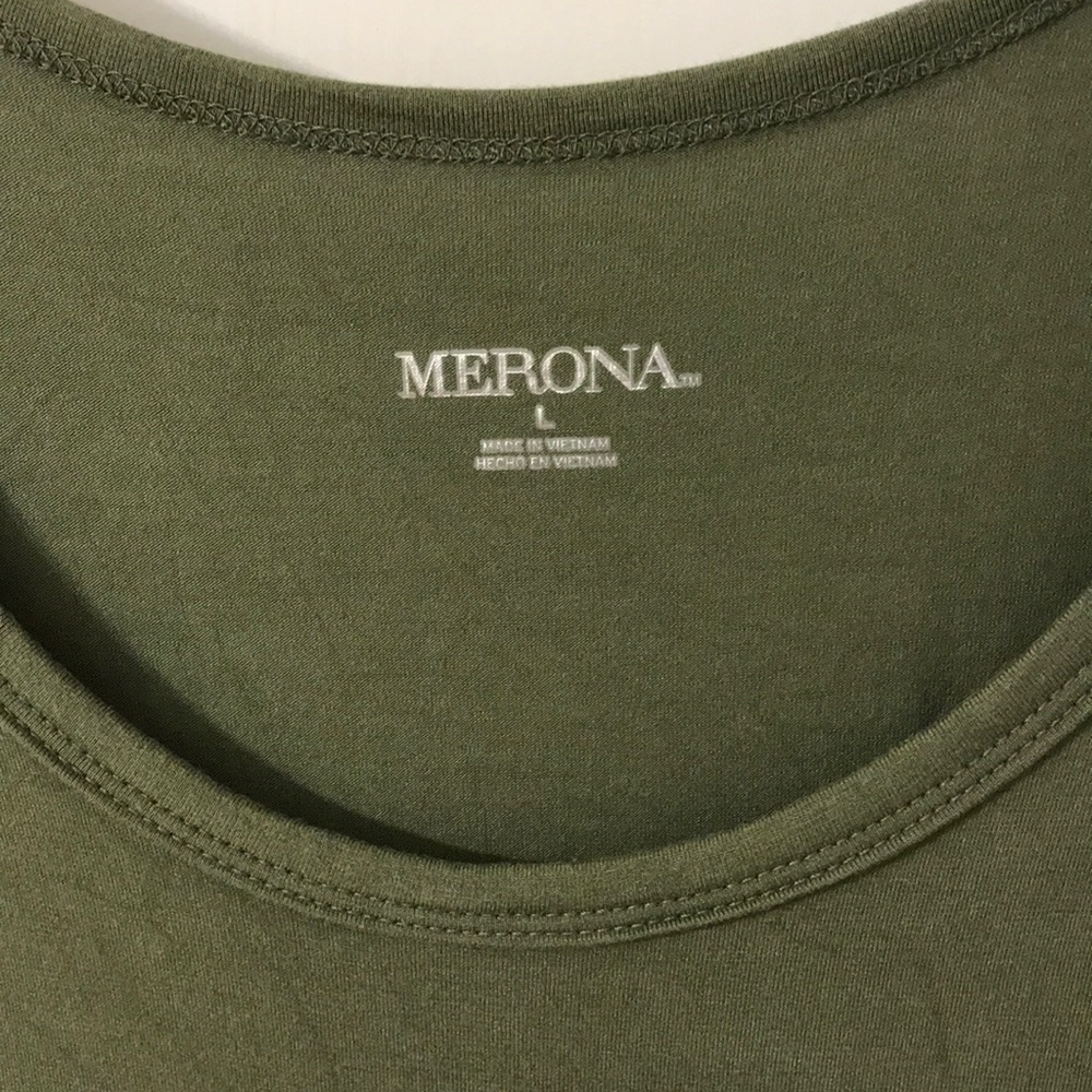 Olive green top - Picture 3 of 3